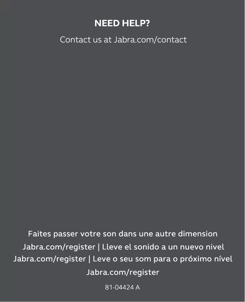 Page 1 de la notice Manuel utilisateur Jabra Move Style Edition