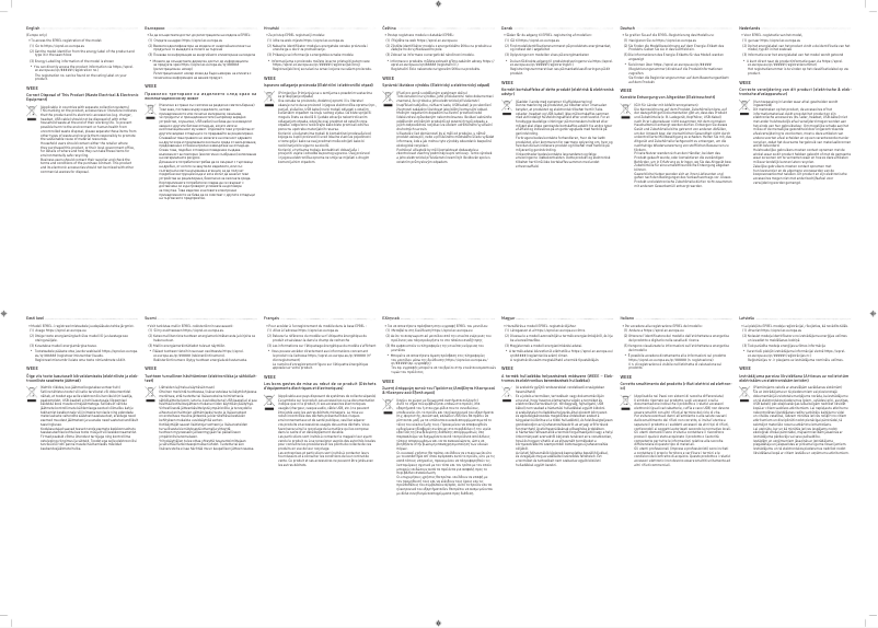 Page 1 de la notice Guide d'installation Samsung LU28R550UQRXEN