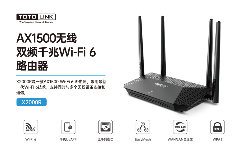 Página 1 del manual Manual de usuario Totolink X2000R