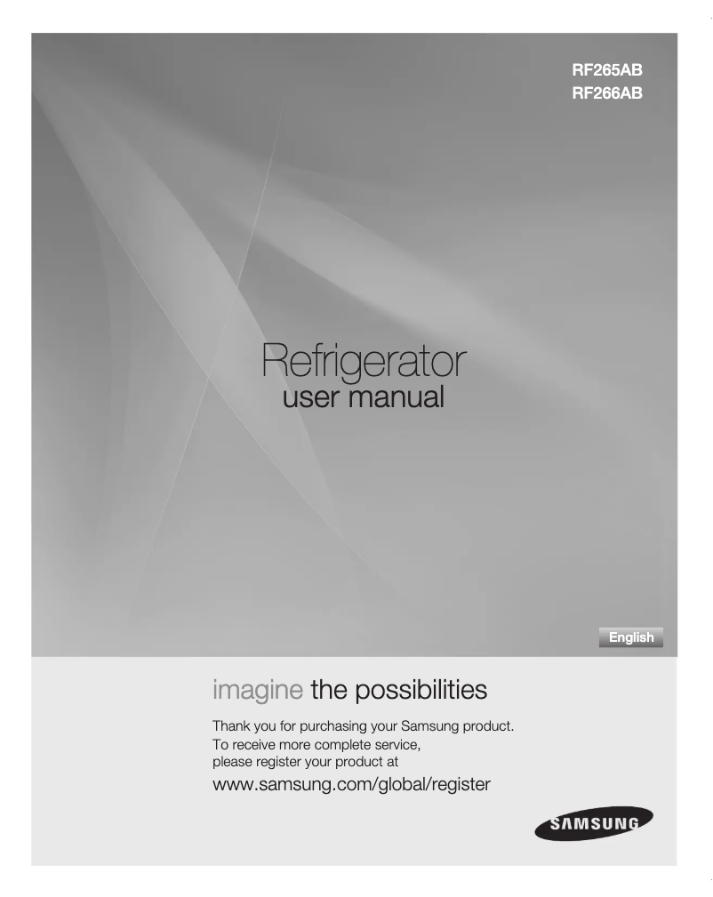 Página 1 del manual Manual de usuario Samsung RF265ABBP