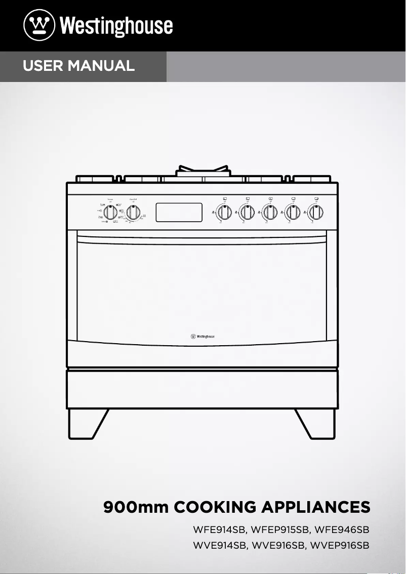 Page 1 de la notice Manuel utilisateur Westinghouse WFE946SB