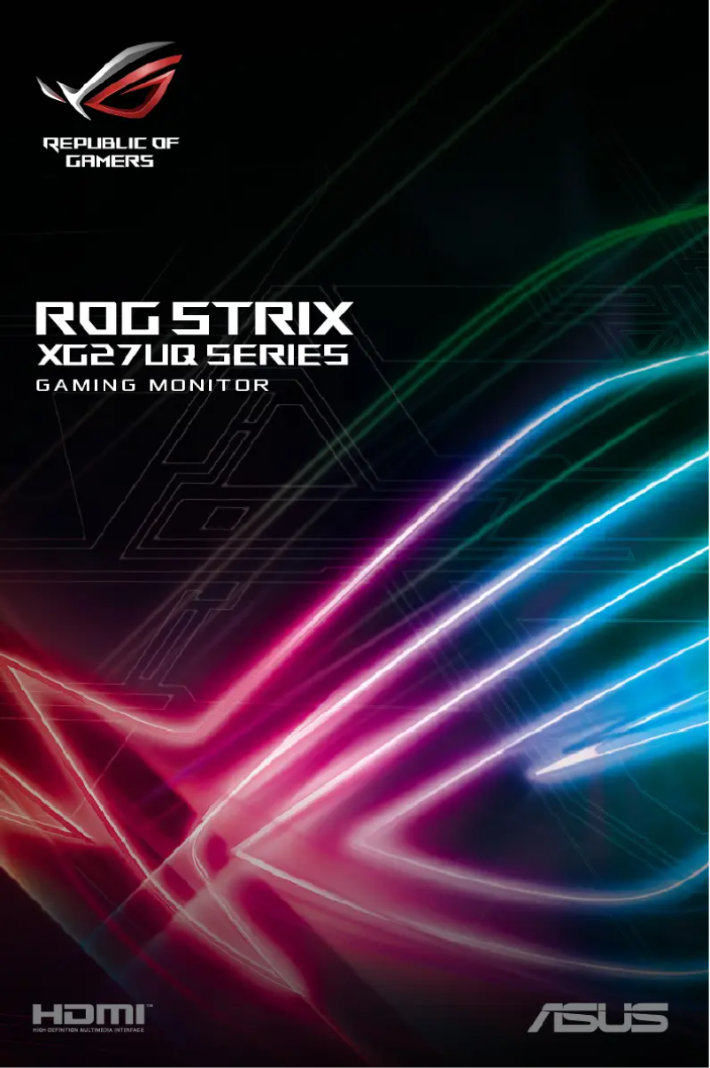 Page 1 de la notice Manuel utilisateur Asus ROG Strix XG27UQ