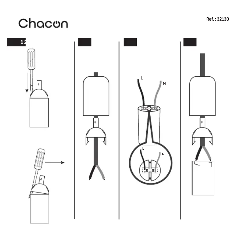 Page 1 de la notice Manuel utilisateur Chacon 32130