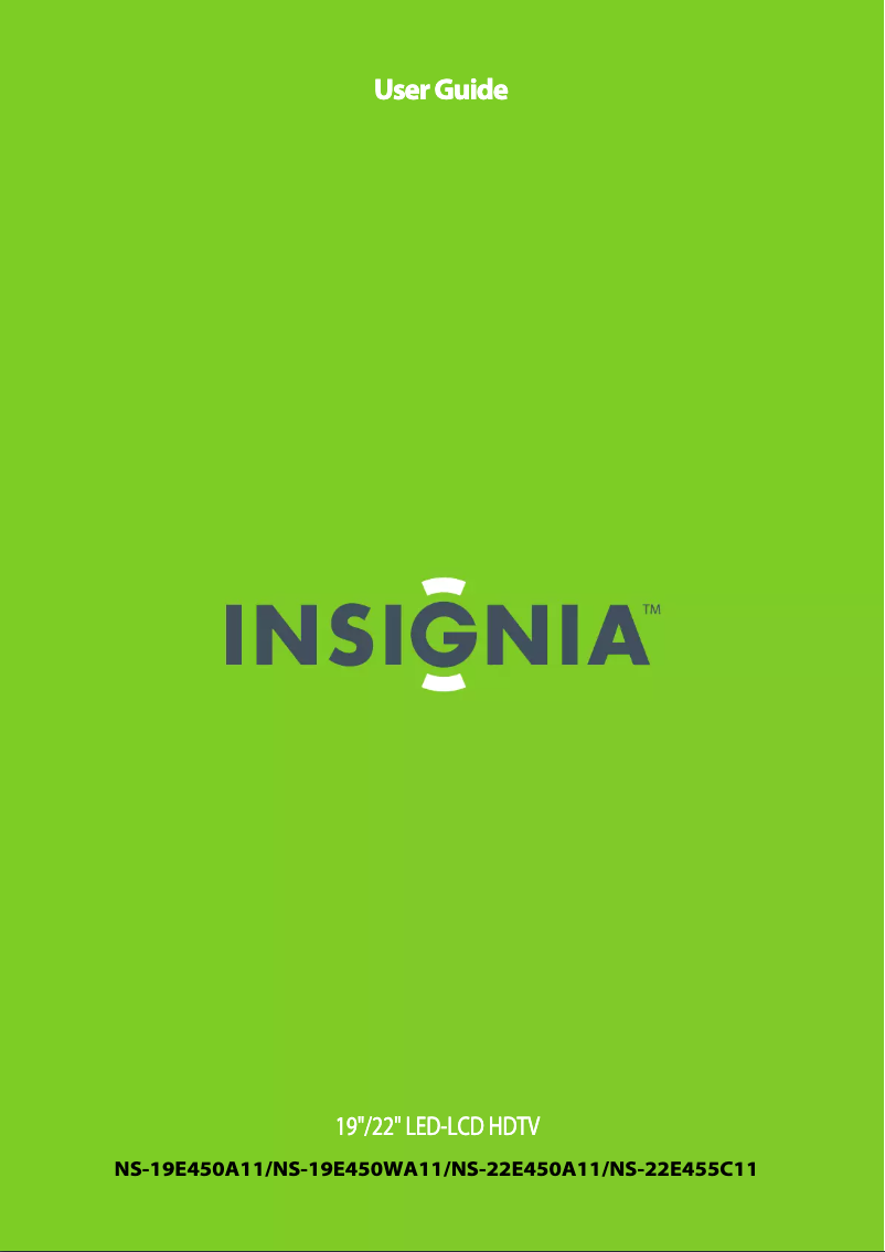 Page 1 de la notice Manuel utilisateur Insignia NS-19E450A11