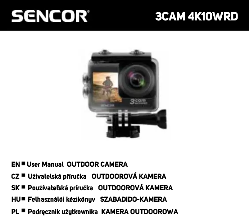 Page 1 de la notice Manuel utilisateur Sencor 3CAM 4K10WRD