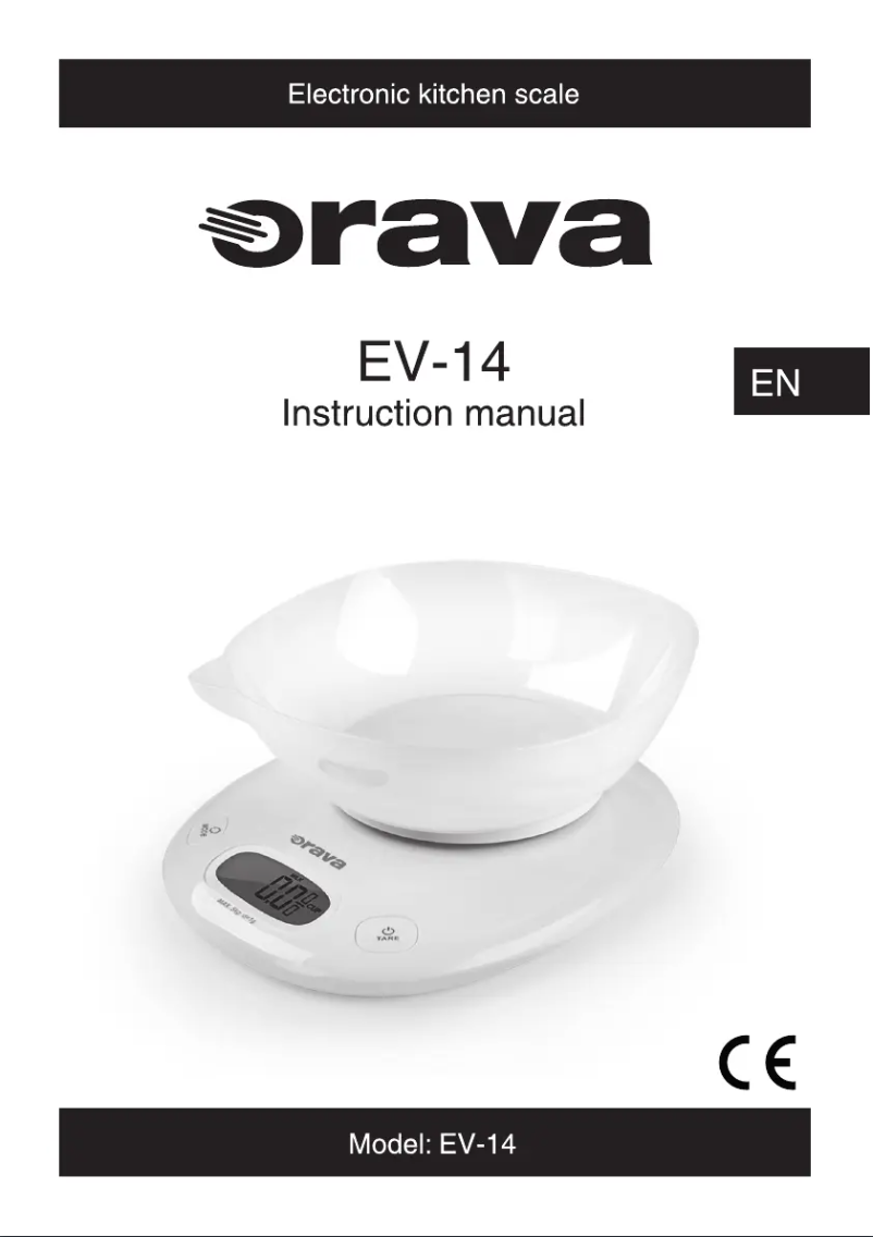 Page 1 de la notice Manuel utilisateur Orava EV-14