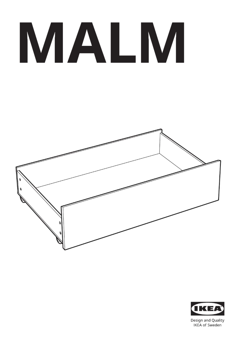Página 1 del manual Manual de usuario Ikea MALM 904.833.34
