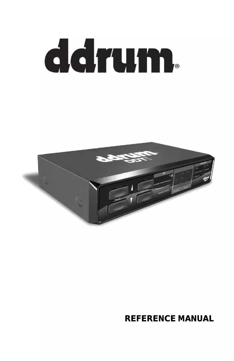 Page 1 de la notice Manuel utilisateur ddrum DDTI