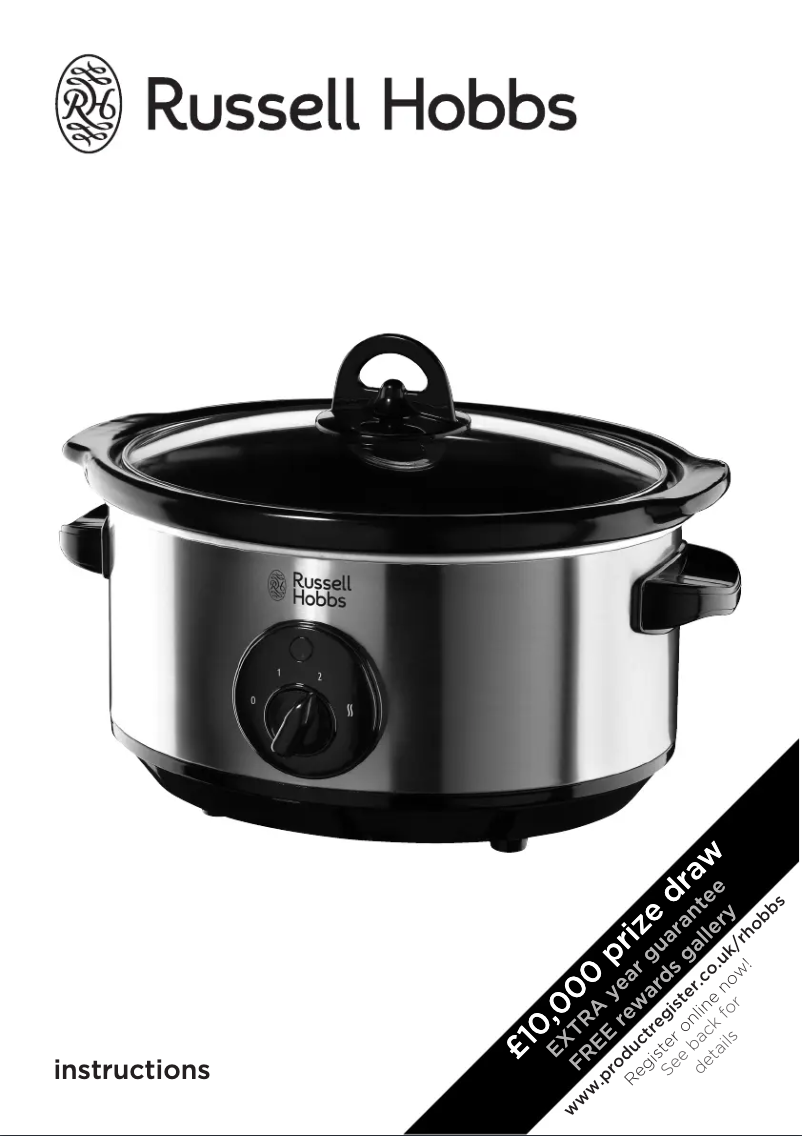 Page 1 de la notice Manuel utilisateur Russell Hobbs 19790