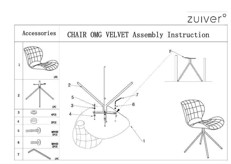 Page 1 de la notice Manuel utilisateur Zuiver OMG