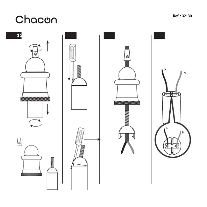 Page 1 de la notice Manuel utilisateur Chacon 32150