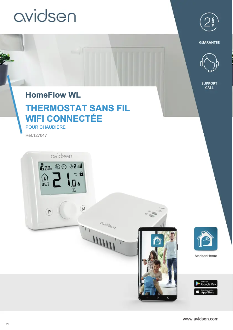 Página 1 del manual Manual de usuario Avidsen HomeFlow WL