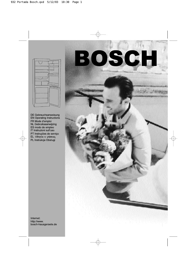 Page 1 de la notice Manuel utilisateur Bosch KGS32750