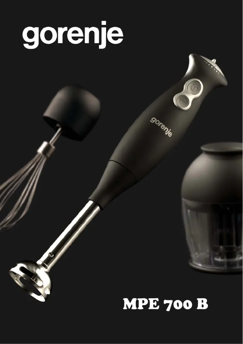 Page 1 de la notice Manuel utilisateur Gorenje MPE700B
