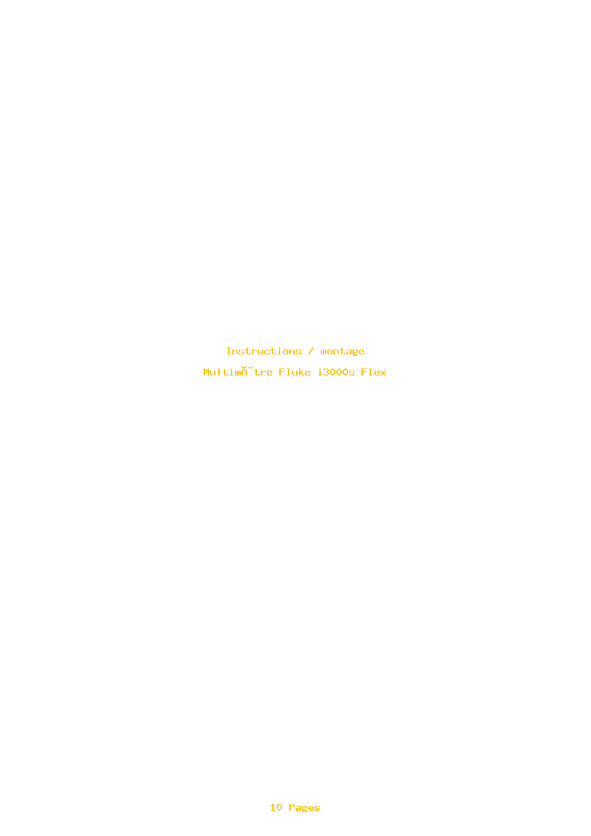 Image de la première page du manuel de l'appareil i3000s Flex