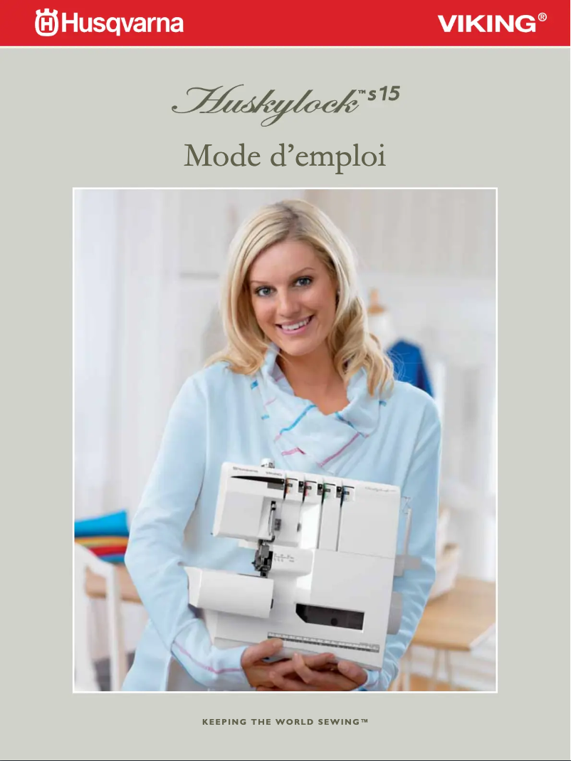 Página 1 del manual Manual de usuario Husqvarna Huskylock S15