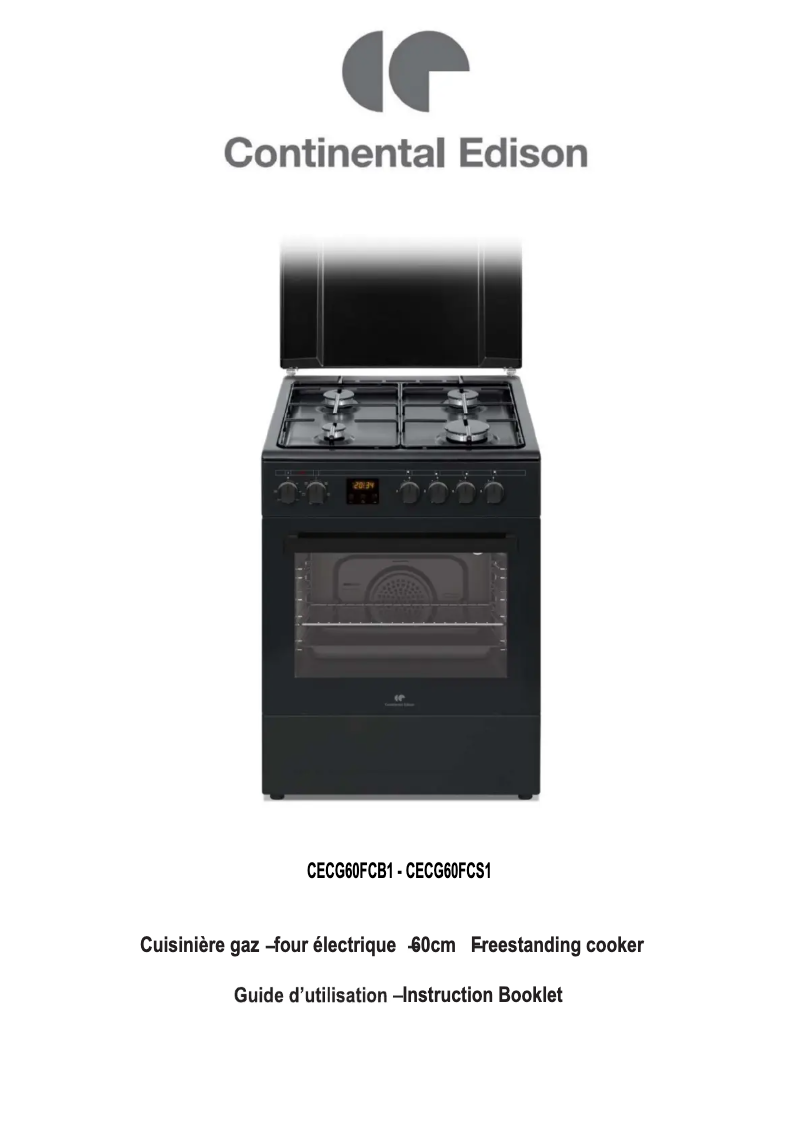 Page 1 de la notice Manuel utilisateur Continental Edison CECG60FCB1