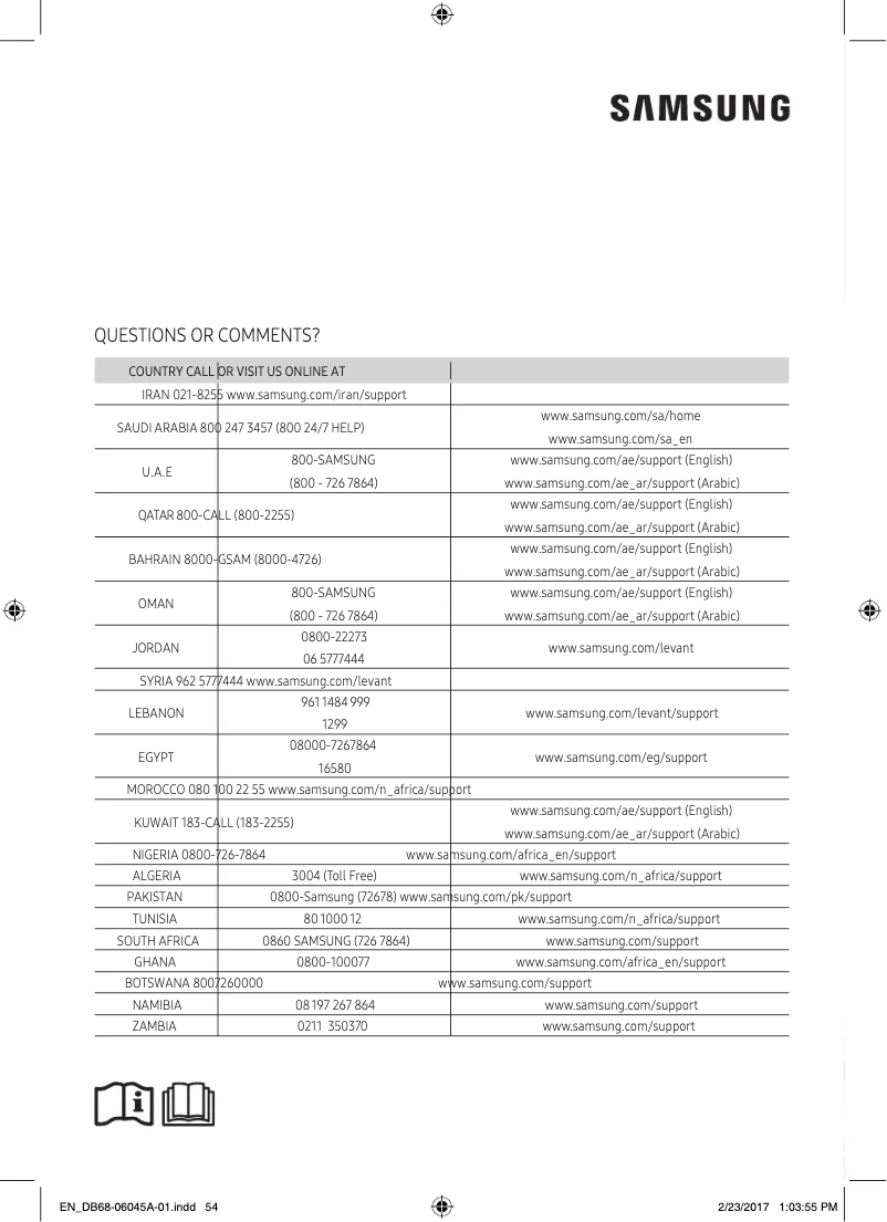 Página 1 del manual Manual de usuario Samsung AR18MQFHCWKXMG