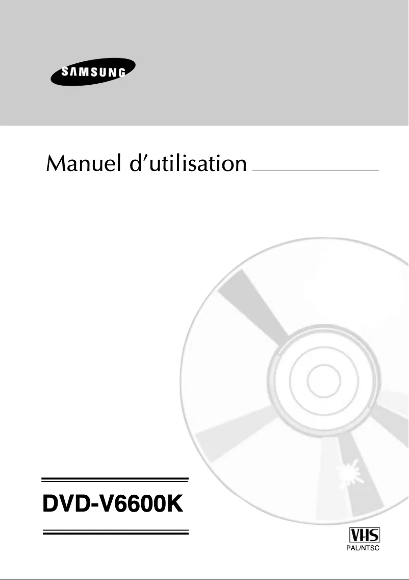Página 1 del manual Manual de usuario Samsung DVD-V6600K