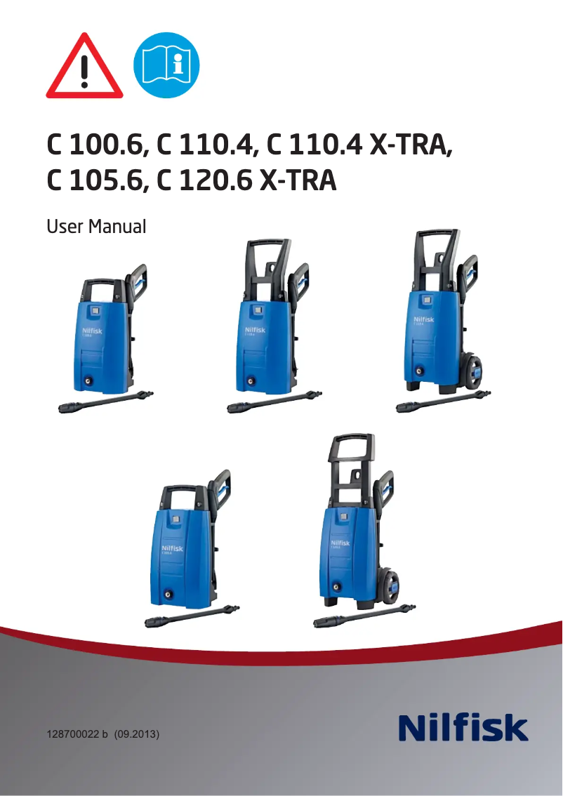 Page 1 de la notice Manuel utilisateur Nilfisk C 110.4-5