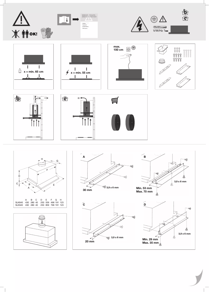 Page 1 de la notice Guide d'installation Pelgrim SLK645RVS