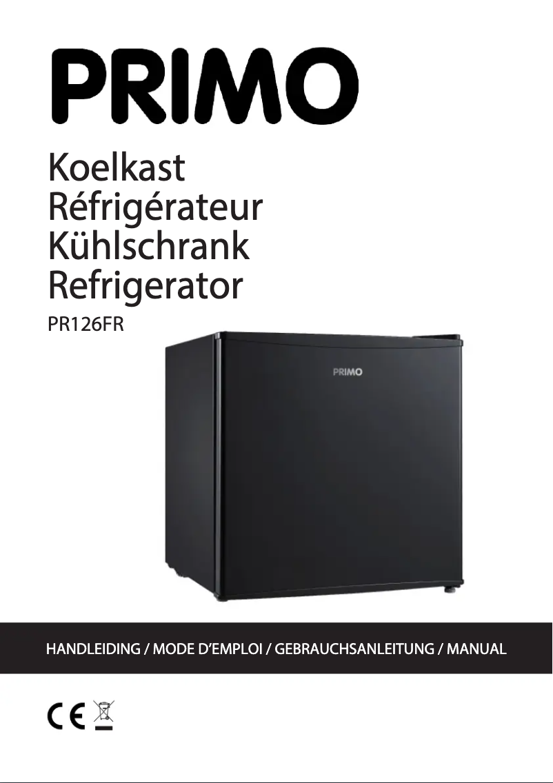 Page 1 de la notice Fiche technique Primo PR126FR