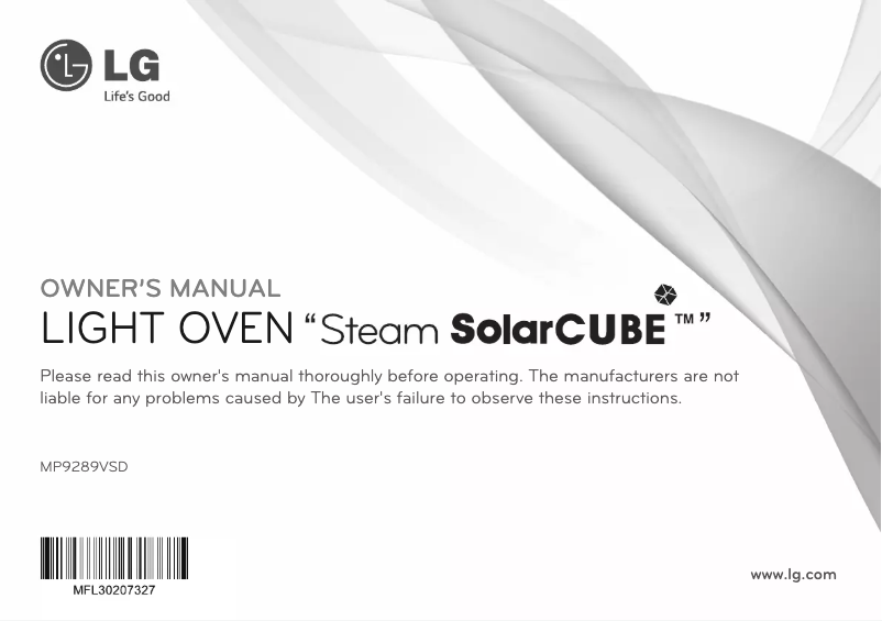 Página 1 del manual Manual de usuario LG MP9289VSD
