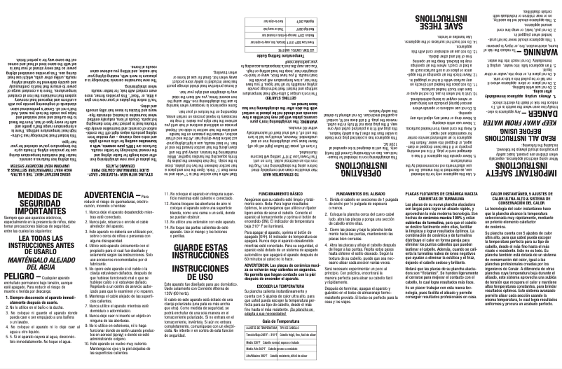 Page 1 de la notice Manuel utilisateur Conair CS32XR Infiniti