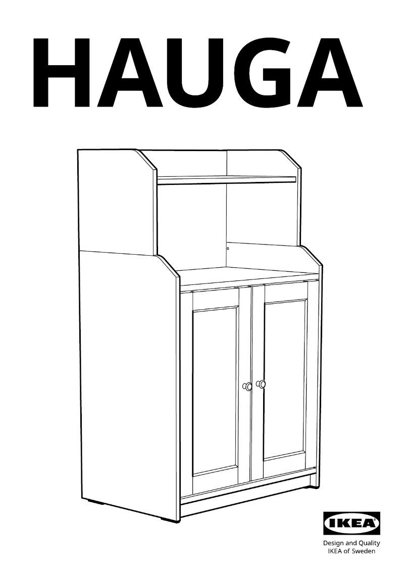 Page 1 de la notice Manuel utilisateur Ikea HAUGA 404.150.74