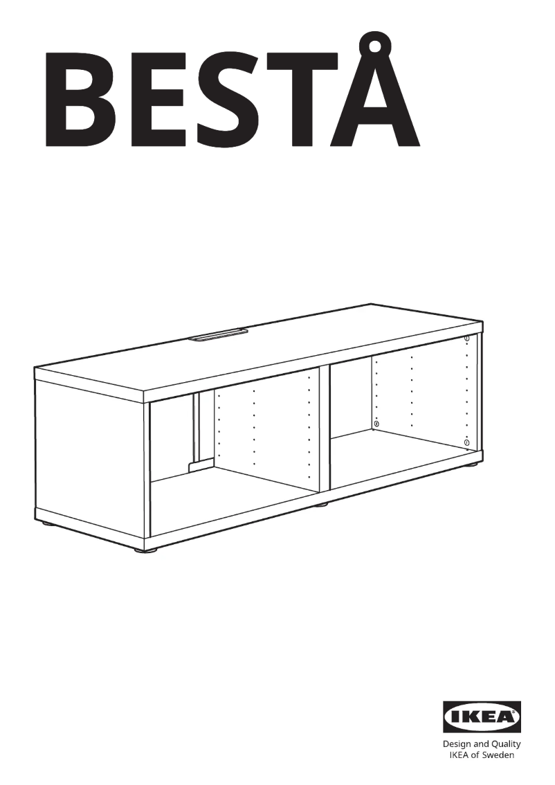 Page 1 de la notice Manuel utilisateur Ikea BESTÅ 702.945.13