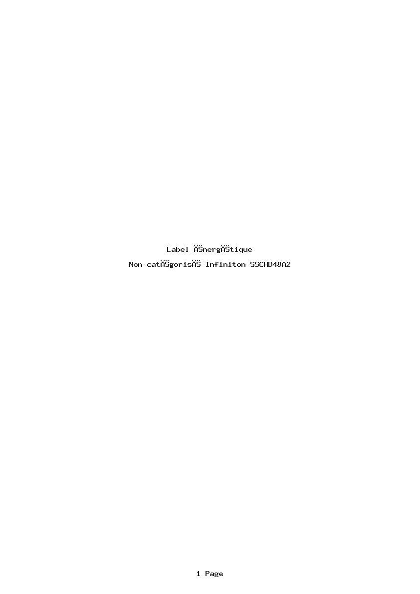 Image de la première page du manuel de l'appareil SSCHD48A2