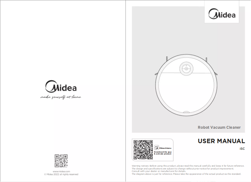 Page 1 de la notice Manuel utilisateur Midea i5C