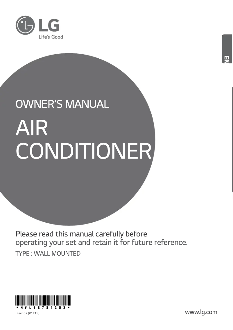 Page 1 de la notice Manuel utilisateur LG BSNC126HYA0