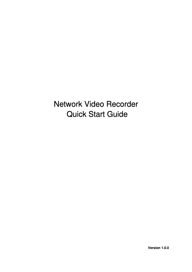 Page 1 de la notice Guide de démarrage rapide Dahua Technology N52B2P