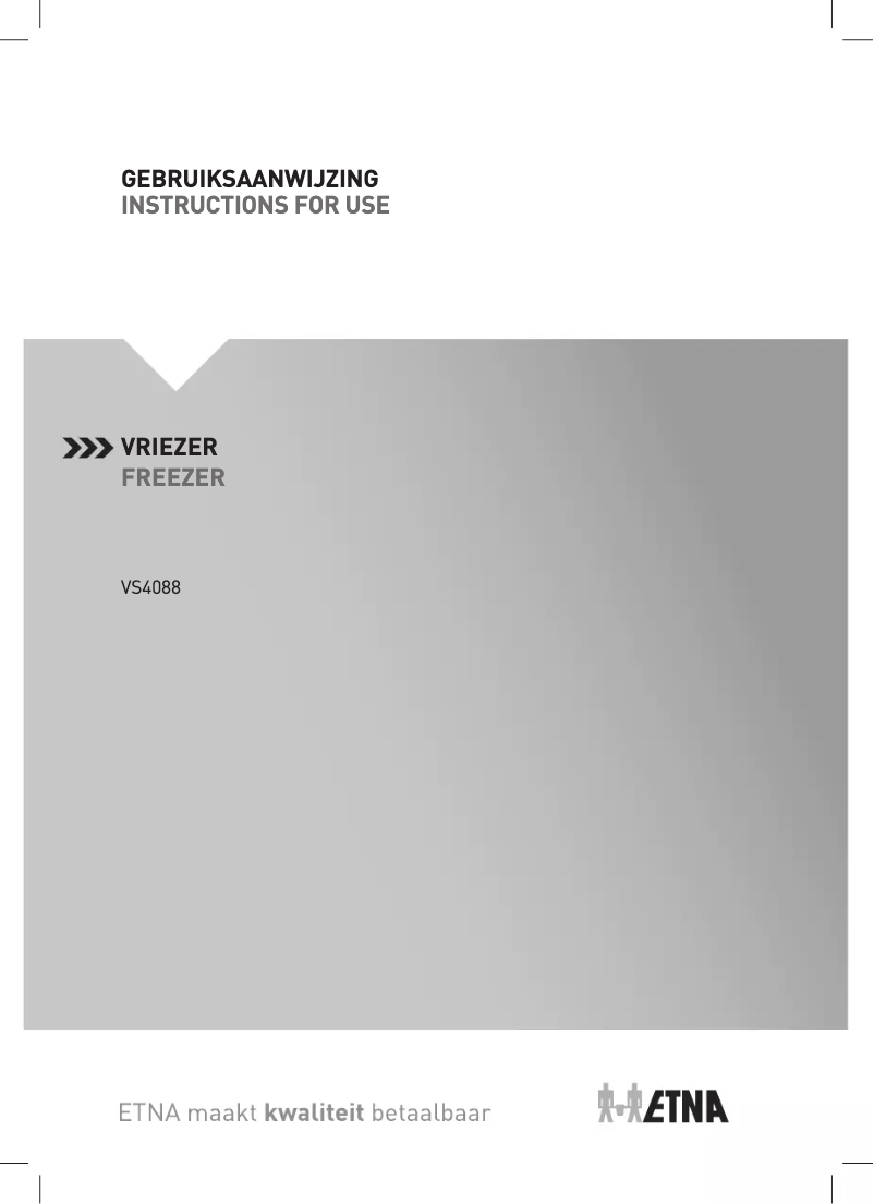 Page 1 de la notice Manuel utilisateur Etna VS4088