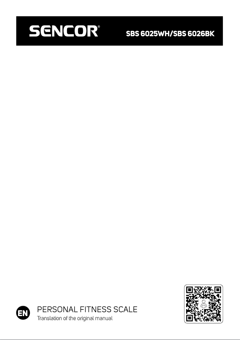 Page 1 de la notice Manuel utilisateur Sencor SBS 6026BK