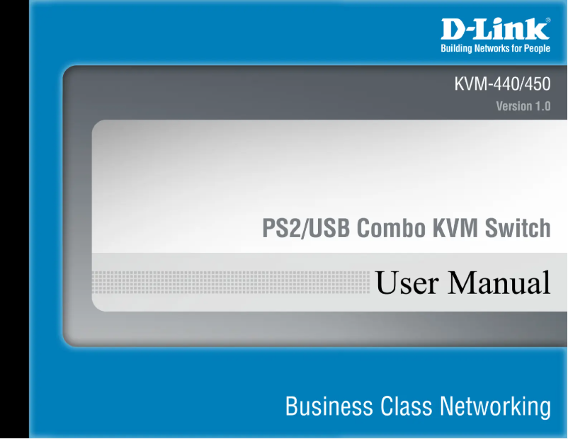 Página 1 del manual Manual de usuario D-Link KVM-440