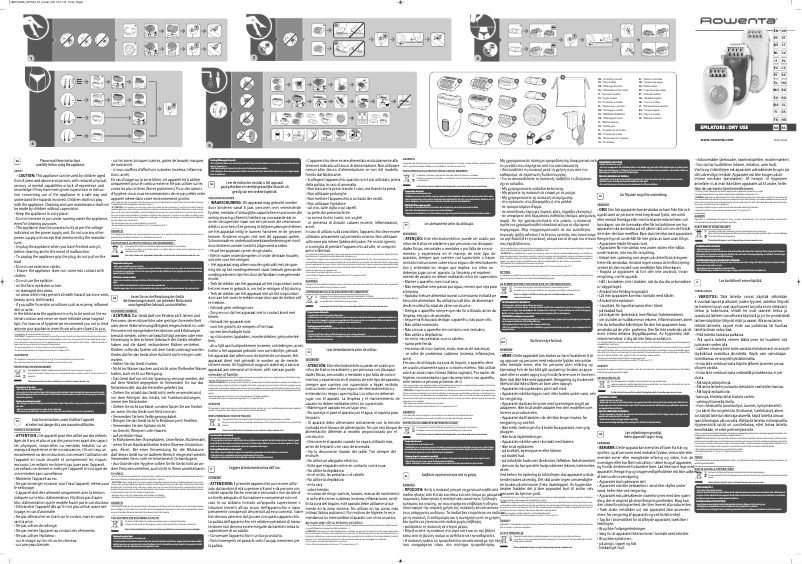 Page 1 de la notice Manuel utilisateur Rowenta Soft Extreme EP8710E0