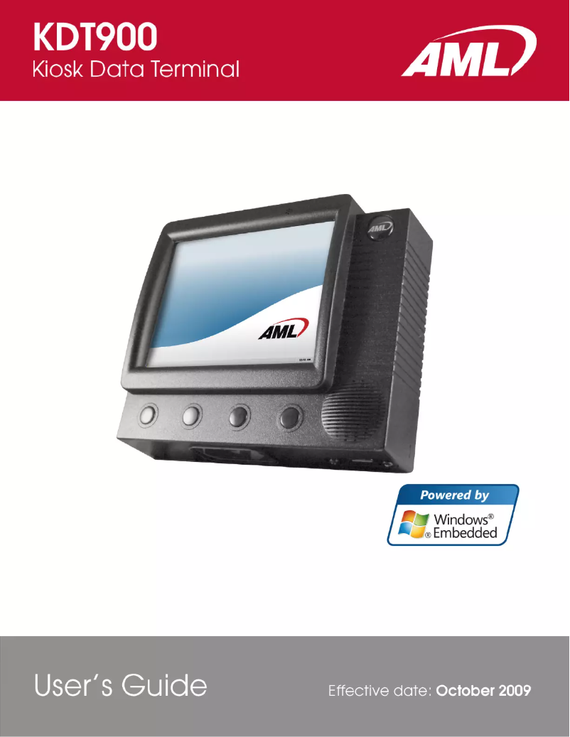 Página 1 del manual Manual de usuario AML KDT900