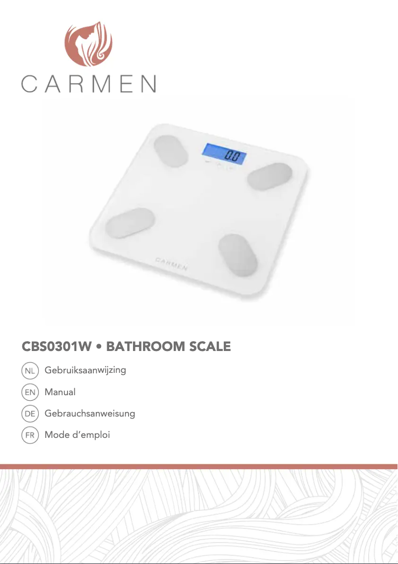 Page 1 de la notice Manuel utilisateur Carmen CBS0301W
