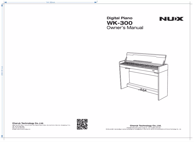 Página 1 del manual Manual de usuario NUX WK-300