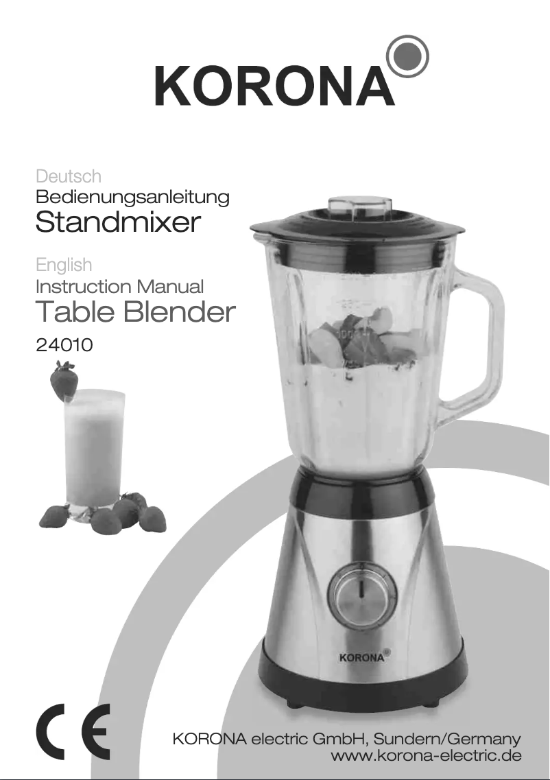 Page 1 de la notice Manuel utilisateur Korona 24010