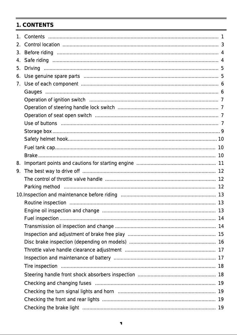 Page 1 de la notice Manuel utilisateur SYM Jet 4