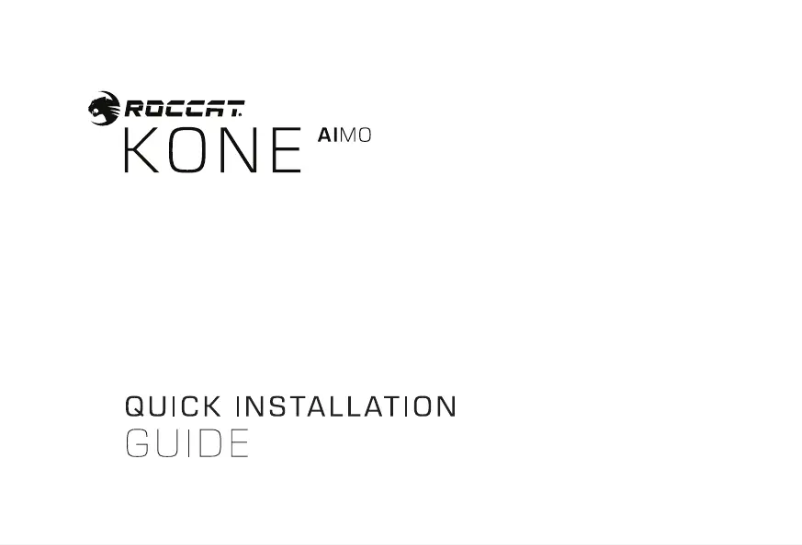 Page 1 de la notice Manuel utilisateur Roccat Kone AIMO Remastered