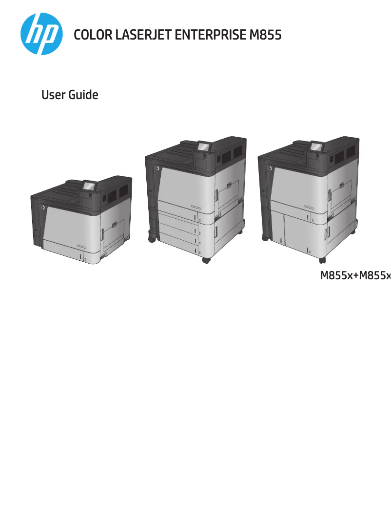 Page n°1 - Manuel utilisateur HP Color LaserJet Enterprise M855xh