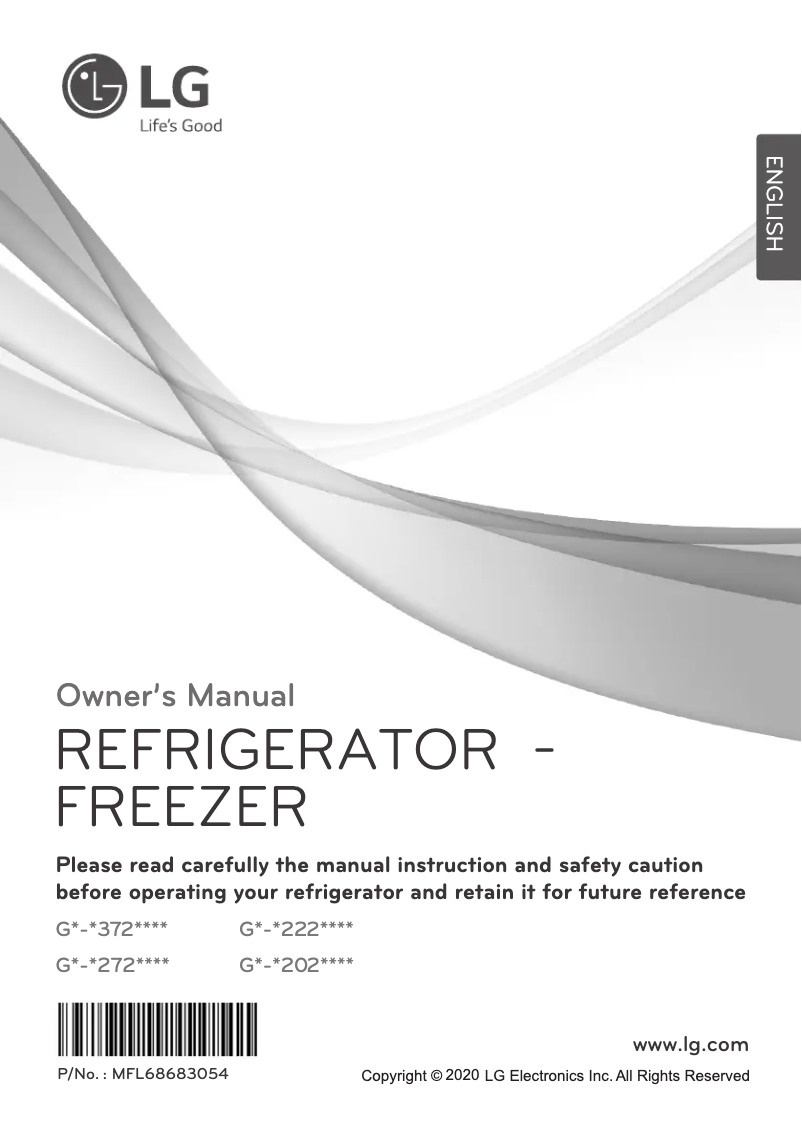 Page 1 de la notice Manuel utilisateur LG GN-C272SBCN