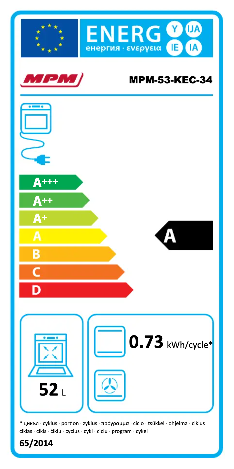 Image de la première page du manuel de l'appareil MPM-53-KEC-34