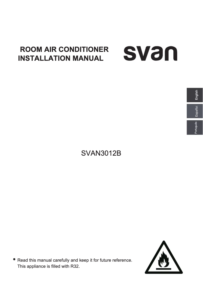 Page 1 de la notice Manuel utilisateur SVAN SVAN3012B