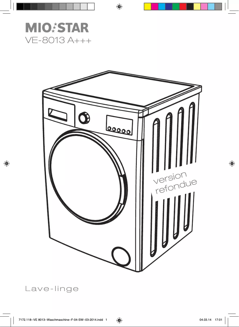 Page 1 de la notice Manuel utilisateur Mio Star VE 8013