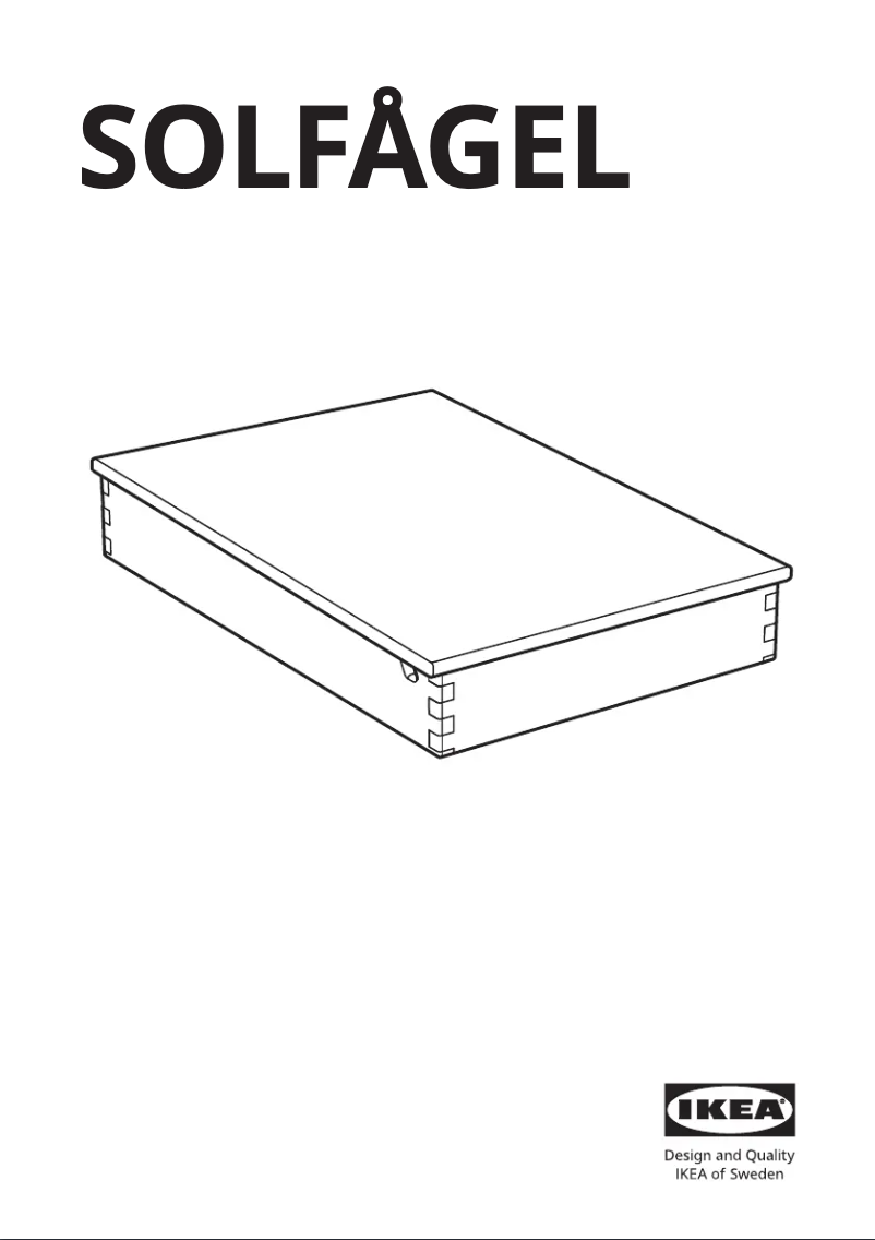 Page 1 de la notice Manuel utilisateur Ikea SOLFÅGEL 205.390.80